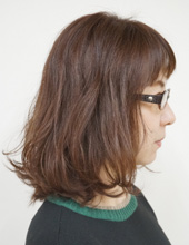 2018年冬のヘアスタイルサイド